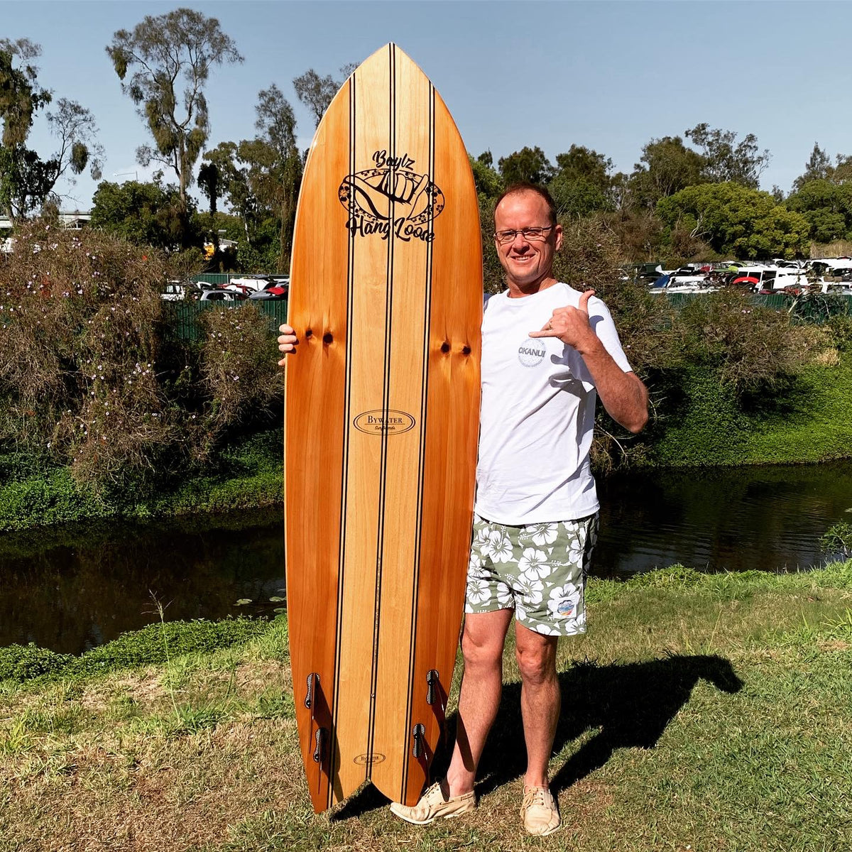 PERKINS DIY Customised Kit 6'6" or 7'3" Wooden Surfboard from