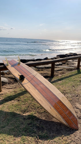 Morning Surf Magic – Wooden Surfboard from Bywater Surf
